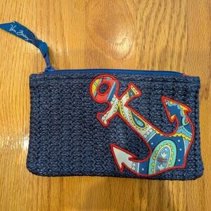 Vera Bradley Seashore Pouch with Colorful Anchor